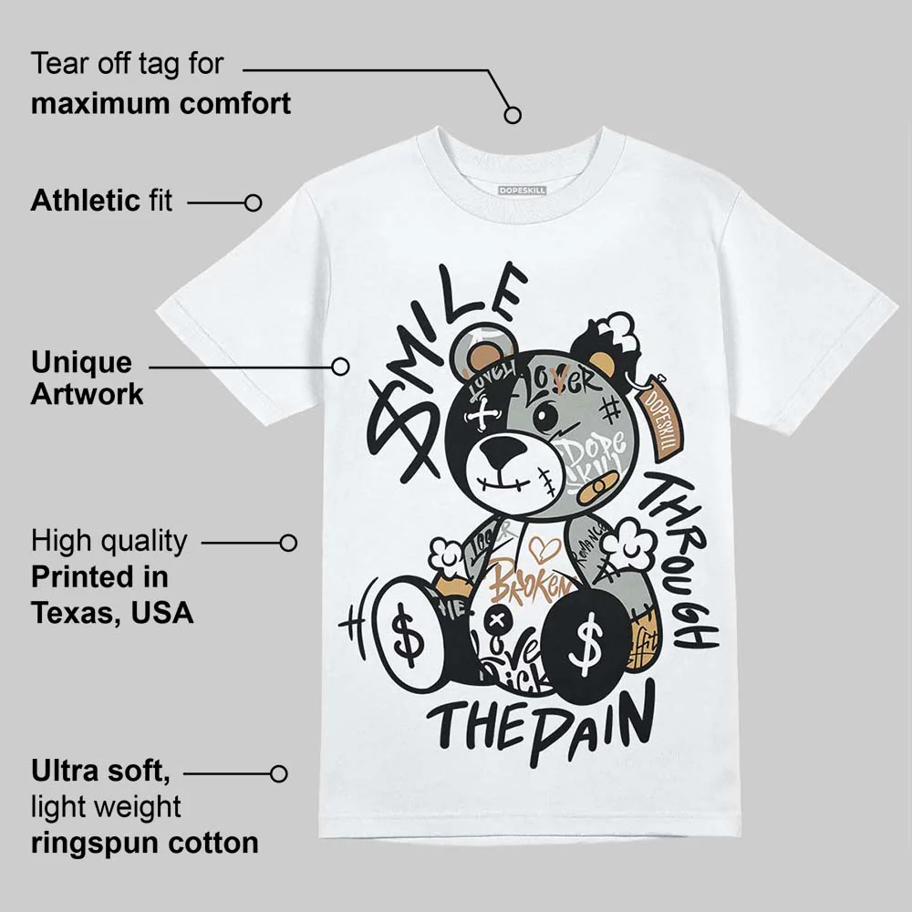 1906R ‘White Gold’ DopeSkill T-Shirt Smile Through The Pain Graphic - Image 3
