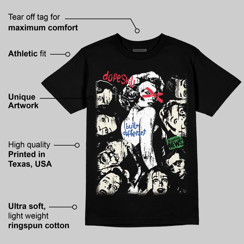 “285” Atlanta 11s DopeSkill T-Shirt Built Different Graphic - Image 3