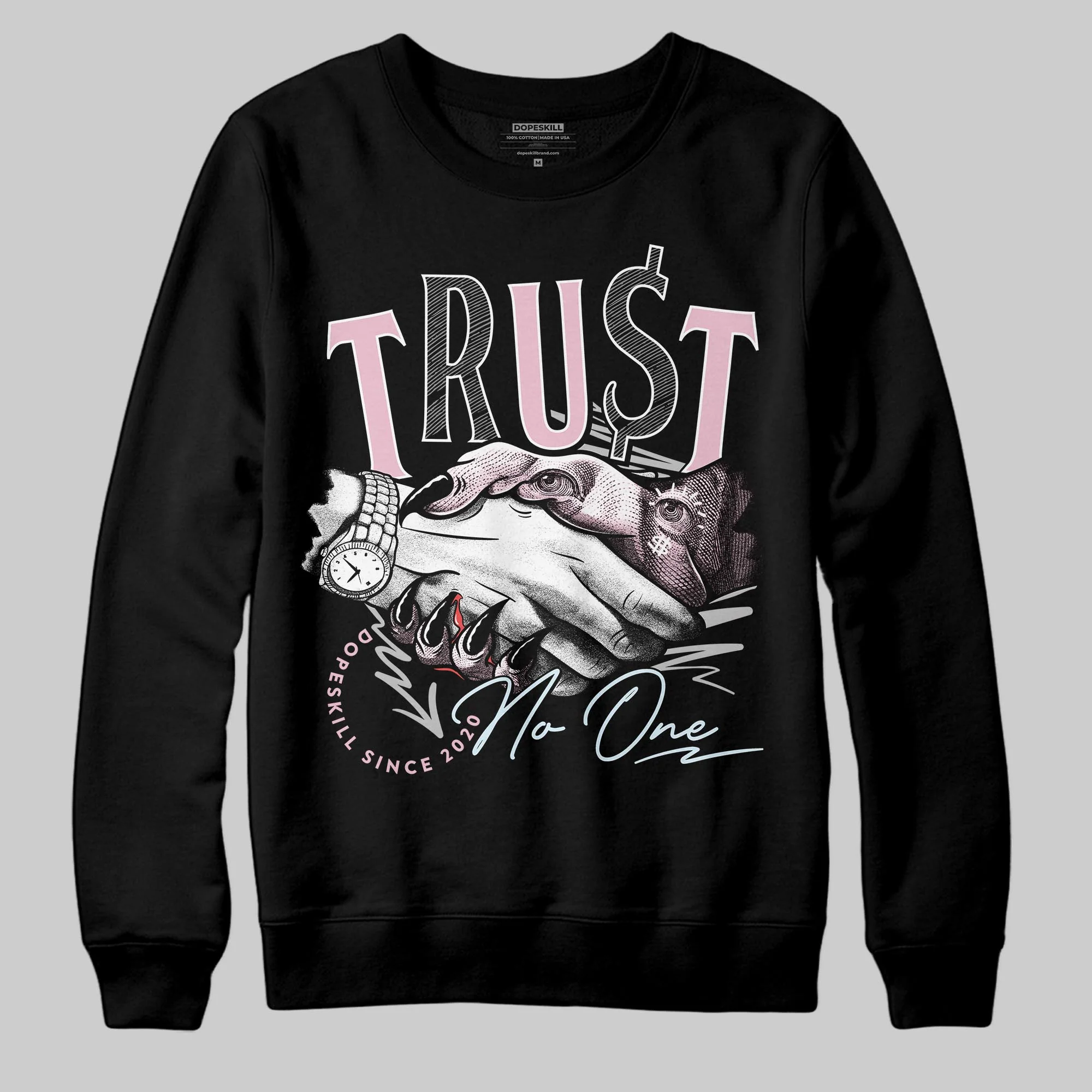 35th Anniversary 5s DopeSkill Sweatshirt Trust No One Graphic - Image 2