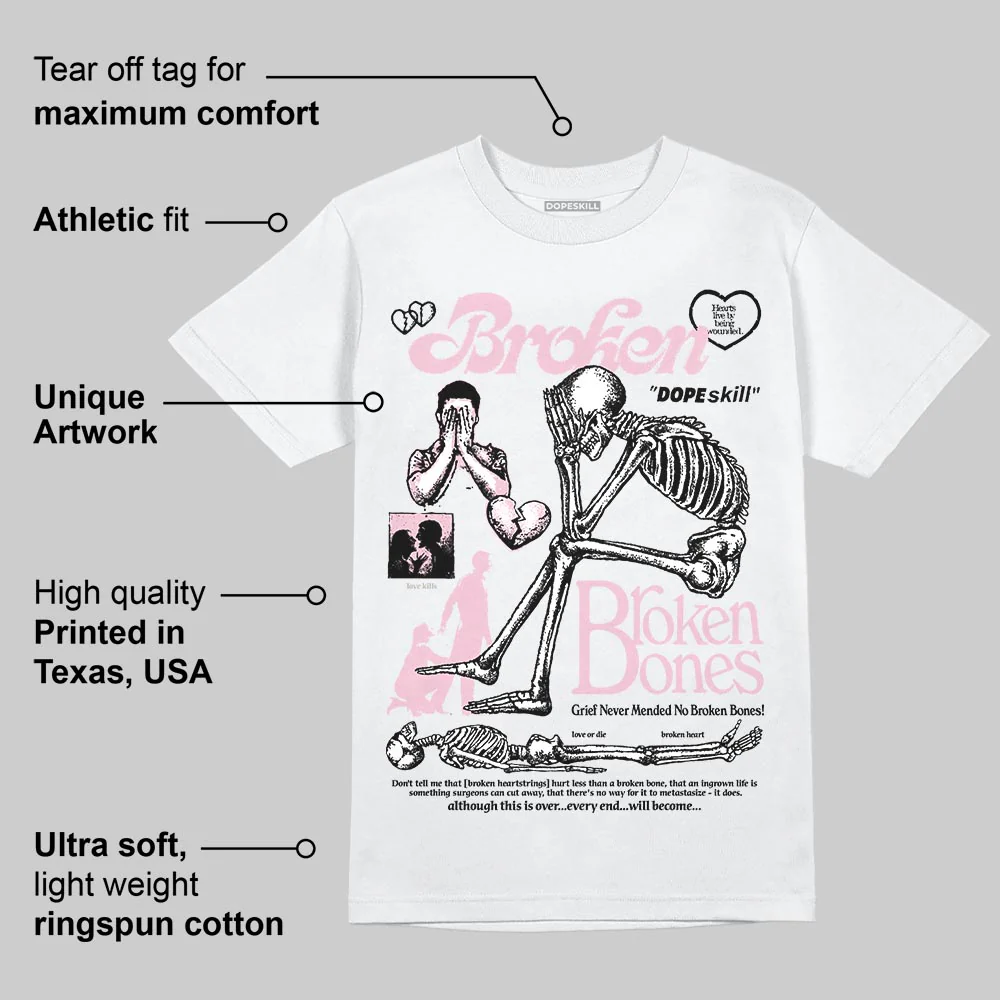 35th Anniversary 5s DopeSkill T-Shirt Broken Bones Graphic - Image 3