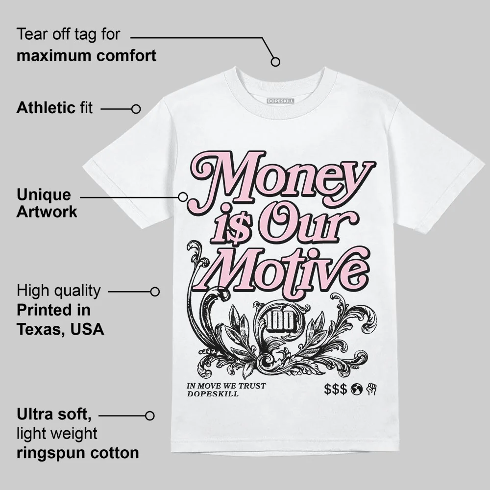 35th Anniversary 5s DopeSkill T-Shirt Money Is Our Motive Typo Graphic - Image 3