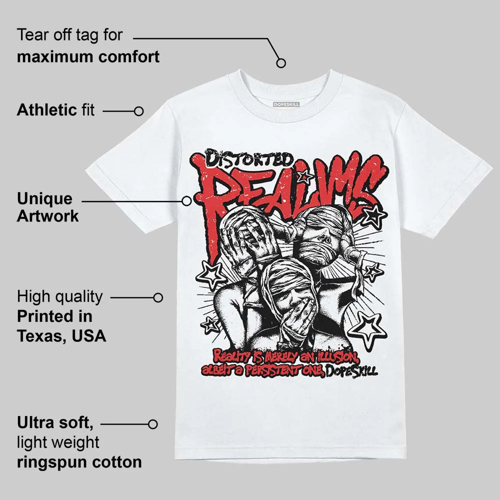 AJ 13 Chicago True Red Cherry DopeSkill T-Shirt Distorted Realms Graphic - Image 4