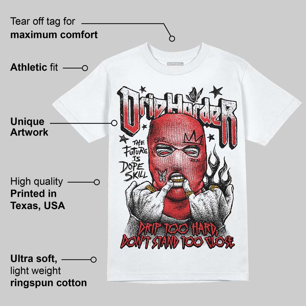 AJ 13 Chicago True Red Cherry DopeSkill T-Shirt Drip Harder Graphic - Image 4