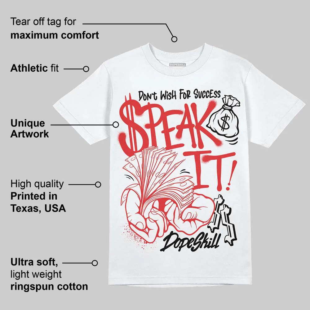 AJ 13 Chicago True Red Cherry DopeSkill T-Shirt Speak It Graphic - Image 4