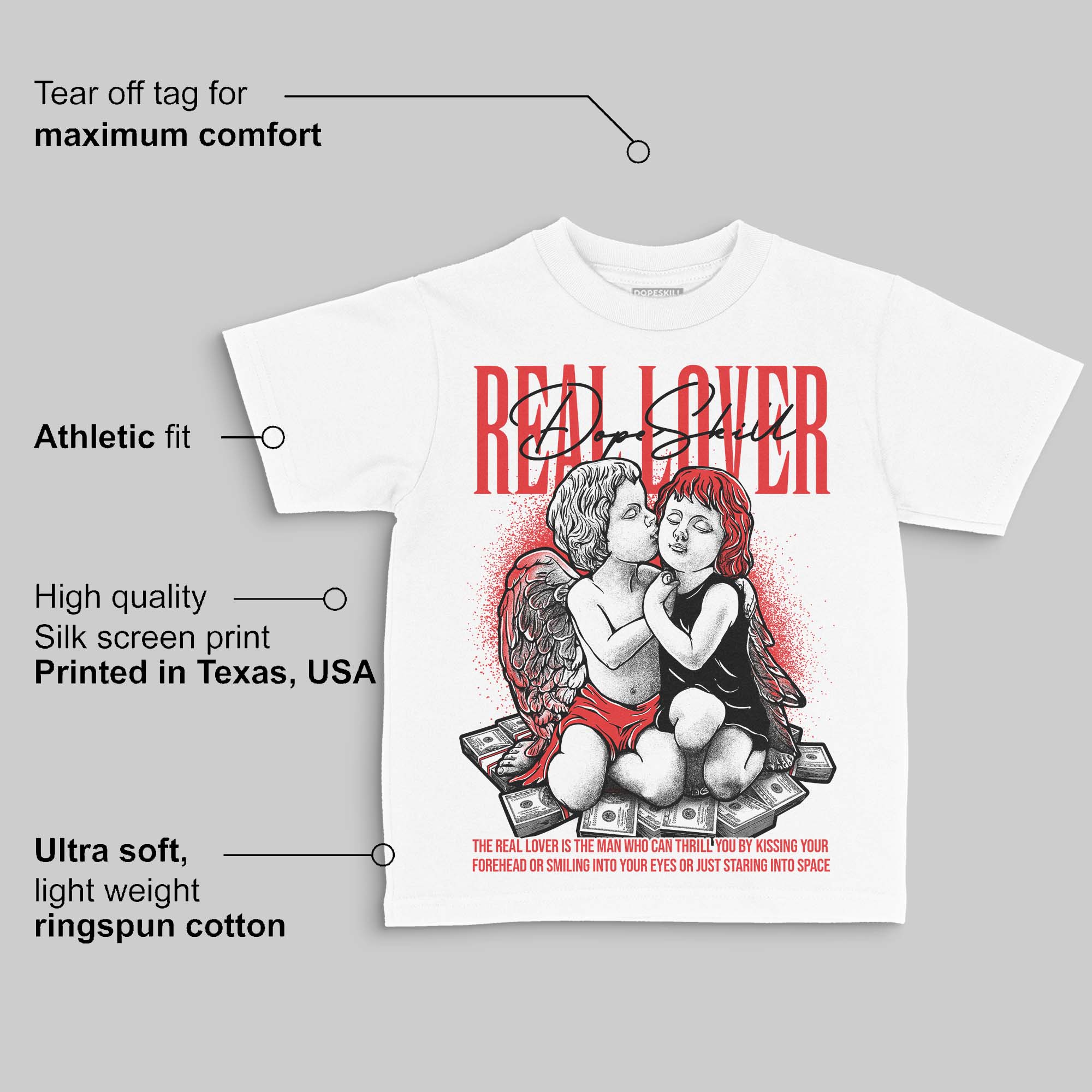 AJ 13 Chicago True Red Cherry DopeSkill Toddler Kids T-shirt Real Lover Graphic - Image 3