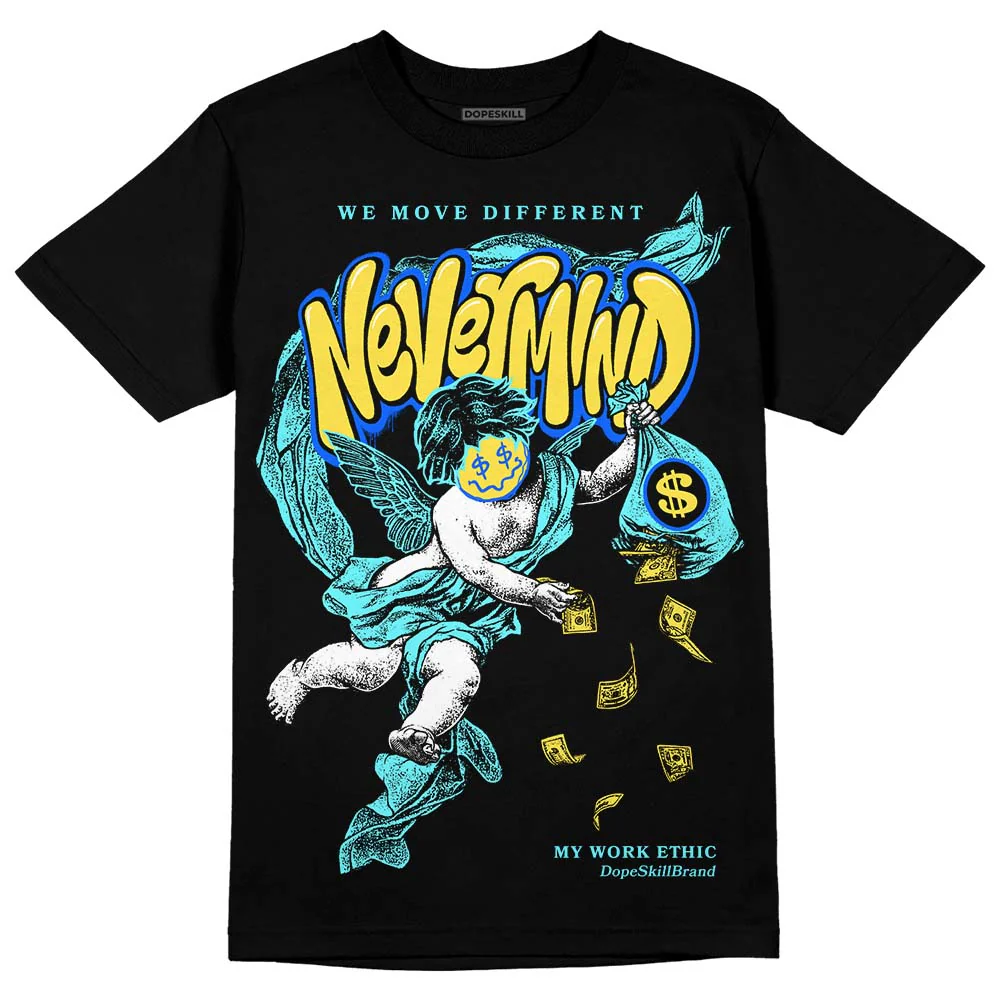 Aqua 5s DopeSkill T-Shirt Nevermind Graphic