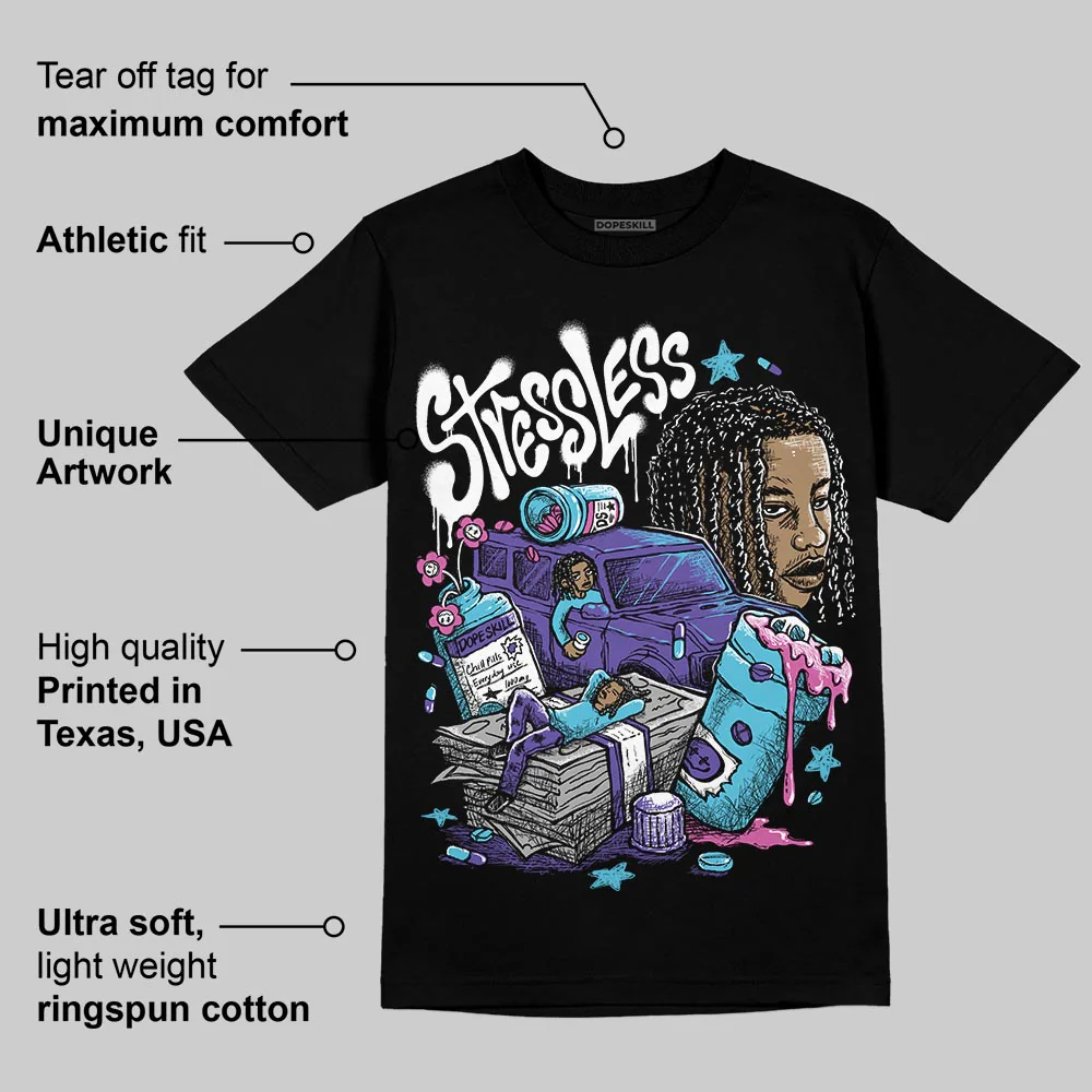 Aqua 8s DopeSkill T-Shirt Stressless Graphic - Image 3