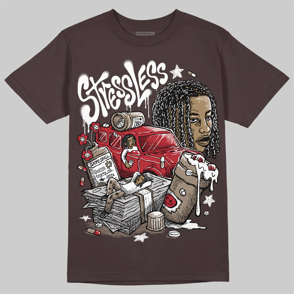 Baroque Brown 12s DopeSkill T-Shirt Stressless Graphic - Image 3
