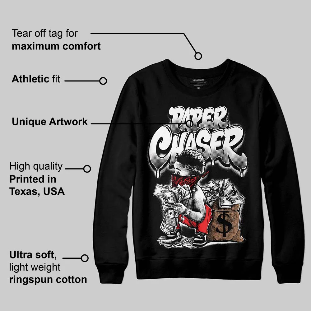 Black/White 'Paper Chaser Boy' DopeSkill Graphic Sweatshirt - Image 3