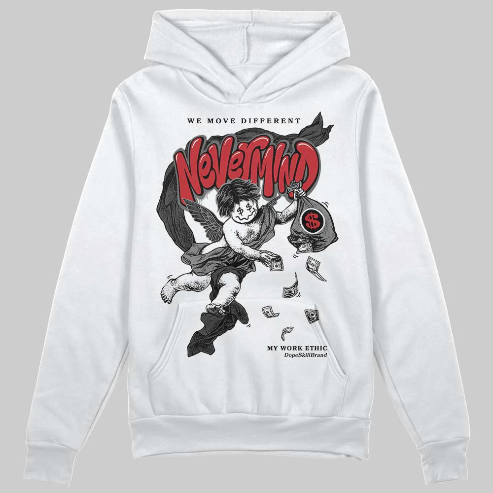 Black Cat 4s DopeSkill Hoodie Sweatshirt Nevermind Graphic - Image 2