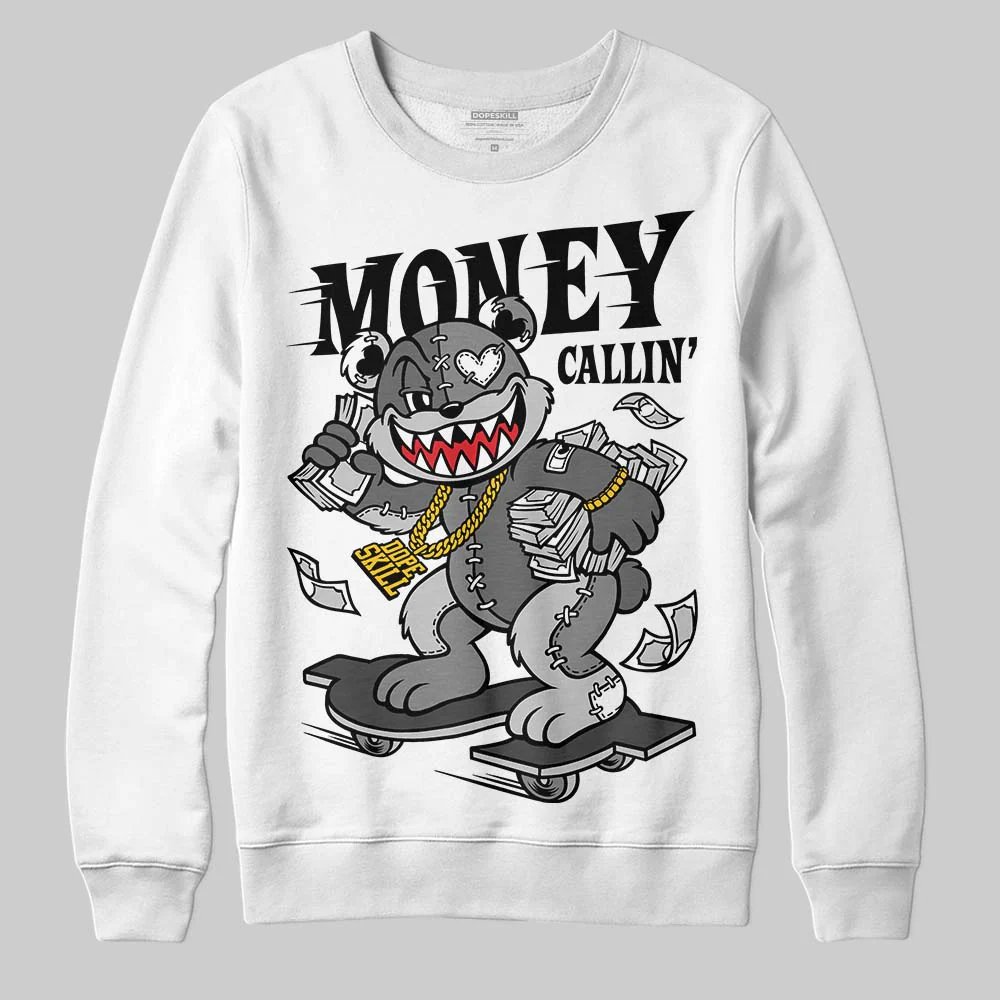 Black Cat 4s DopeSkill Sweatshirt Money Callin' Graphic - Image 2