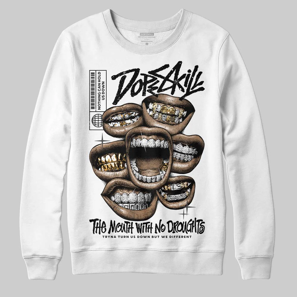 Black Cat 4s DopeSkill Sweatshirt The Mouth With No Droughts Graphic - Image 2