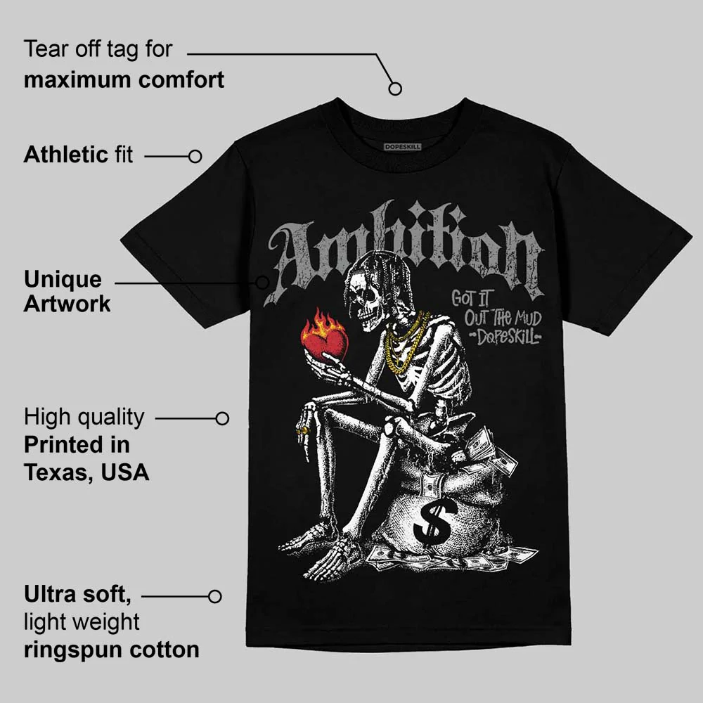 Black Cat 4s DopeSkill T-Shirt Ambition Graphic - Image 3