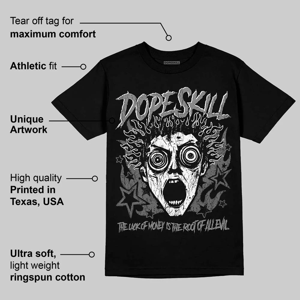 Black Cat 4s DopeSkill T-Shirt Root of Evil Graphic - Image 3