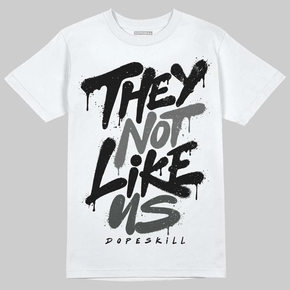 Black Cat 4s DopeSkill T-Shirt They Not Like Us Graphic - Image 2