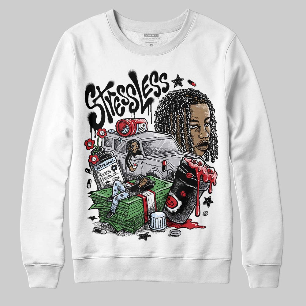 Black Metallic Reimagined 5s DopeSkill Sweatshirt Stressless Graphic - Image 2