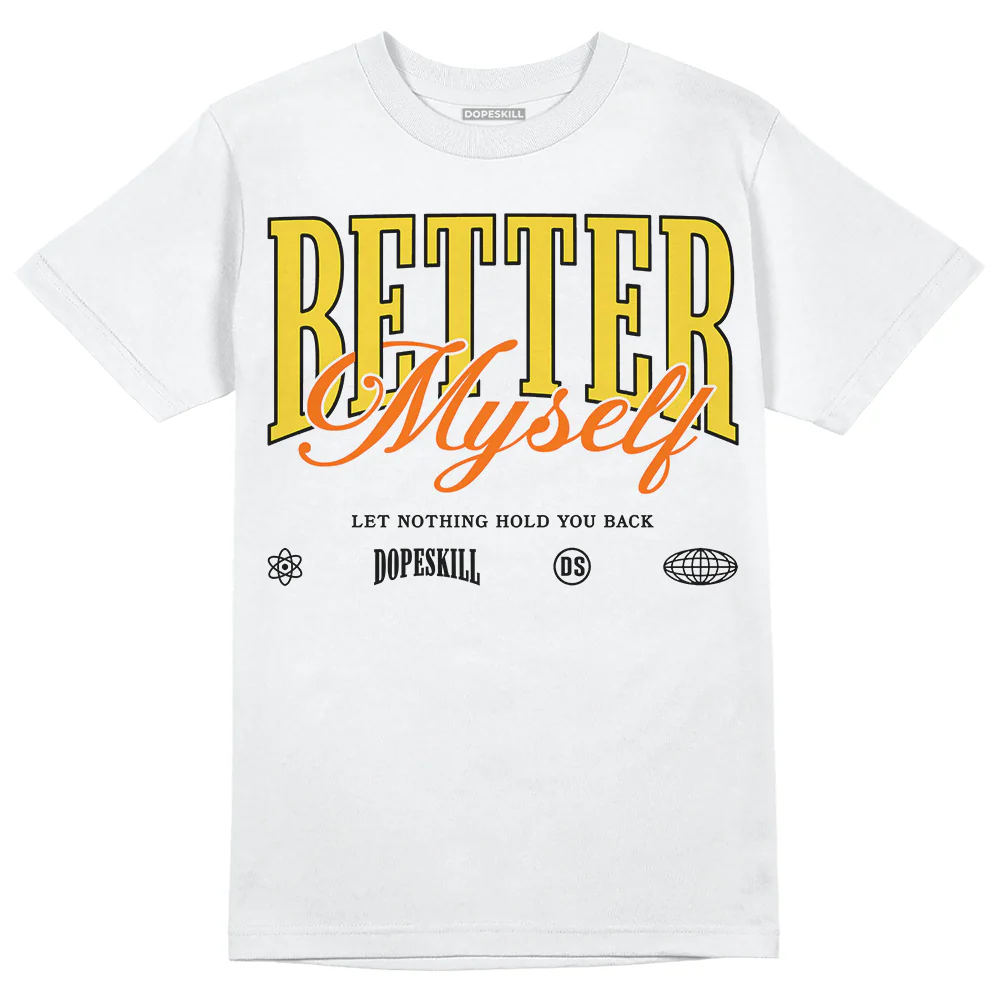 Black Tour Yellow AJ 4 Thunder DopeSkill Unisex T-Shirt Better Myself Graphic - Image 2