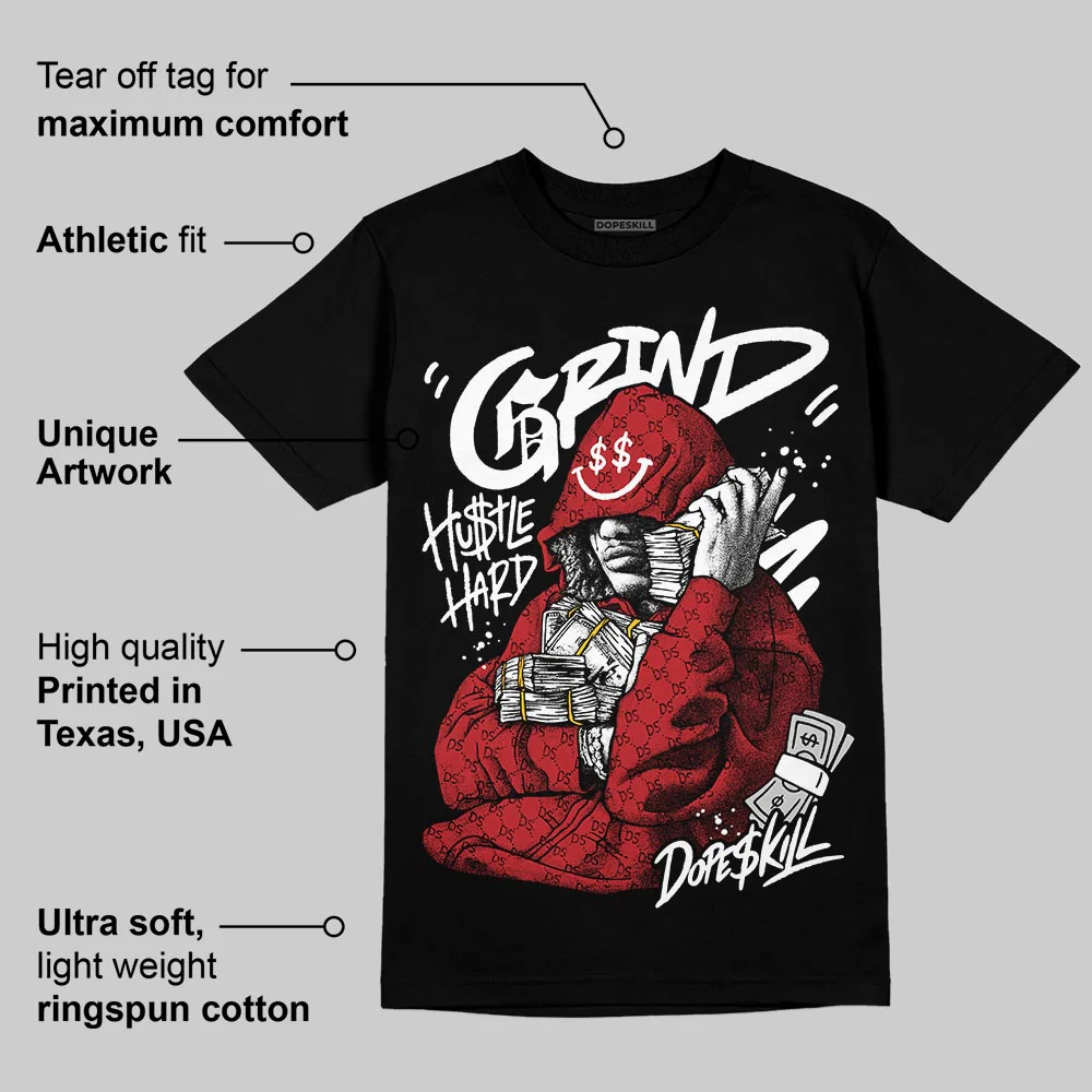Black/White 'Grind Pray' DopeSkill Graphic T-Shirt - Image 3