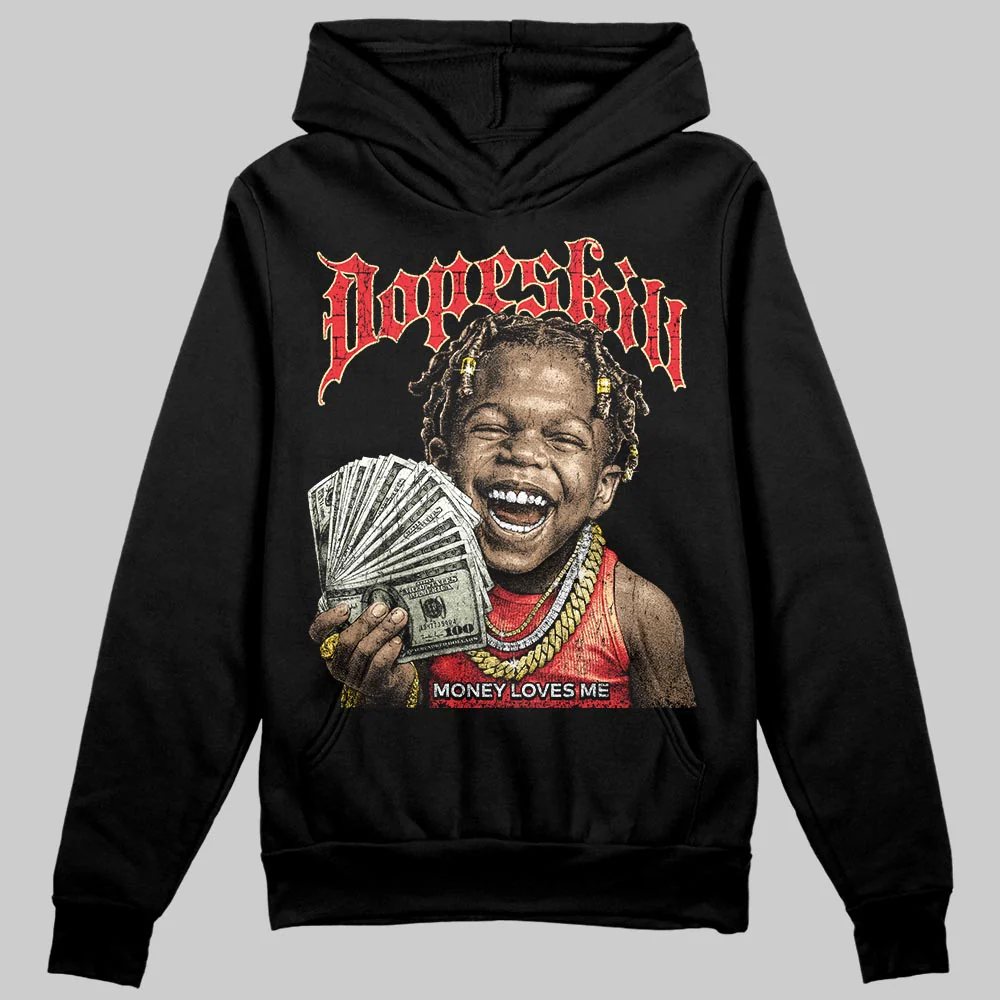 Black/White 'Money Loves Me' DopeSkill Graphic Hoodie