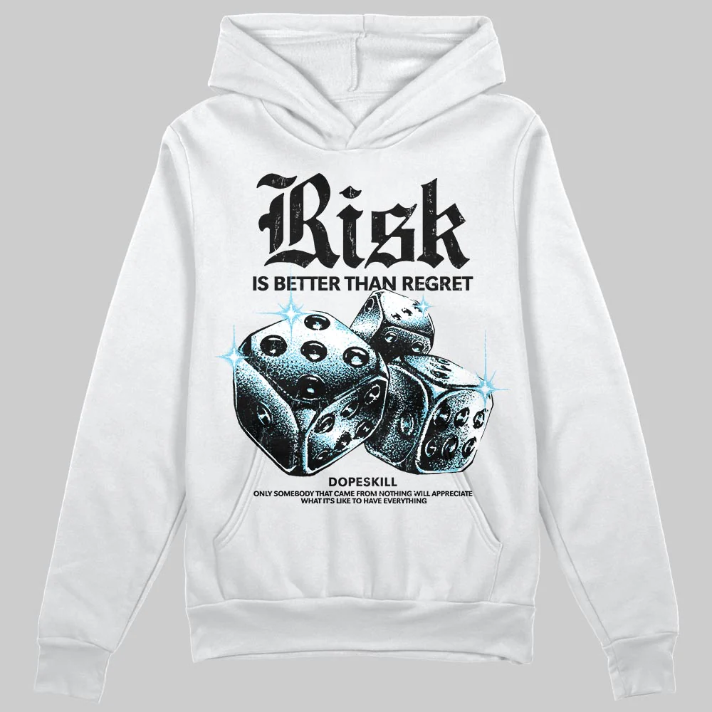 Black/White 'Risk Is Better Than Regret' DopeSkill Graphic Hoodie - Image 2