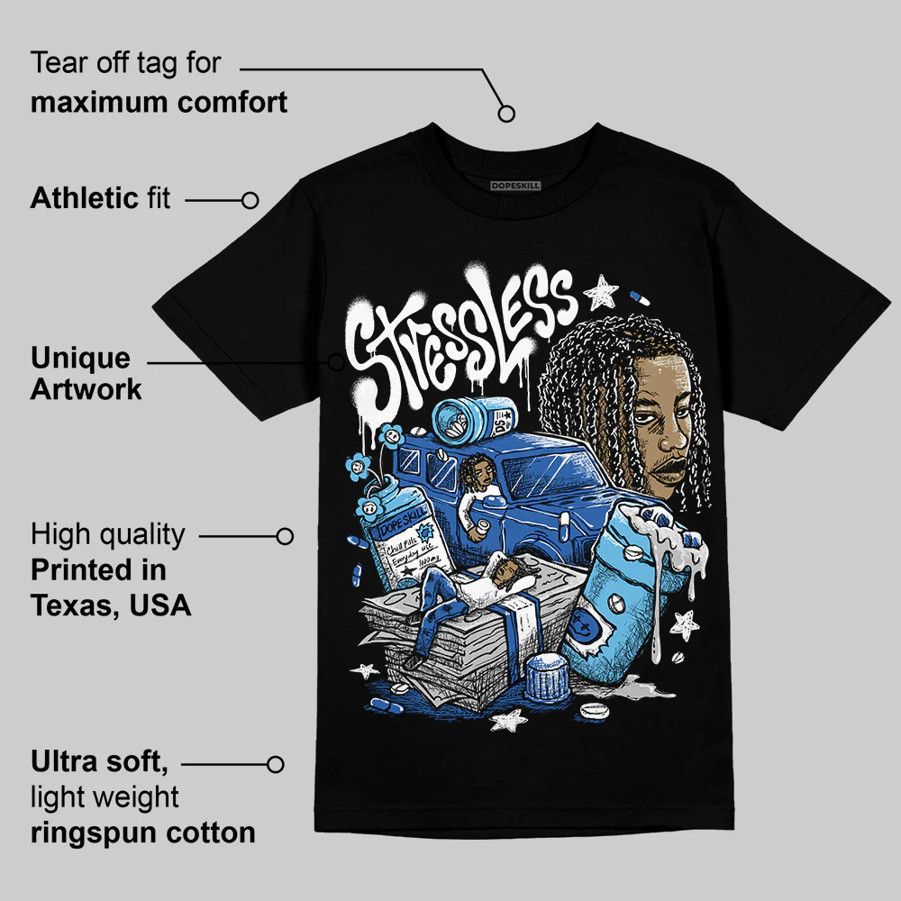 Blueberry 12s DopeSkill T-Shirt Stressless Graphic - Image 3