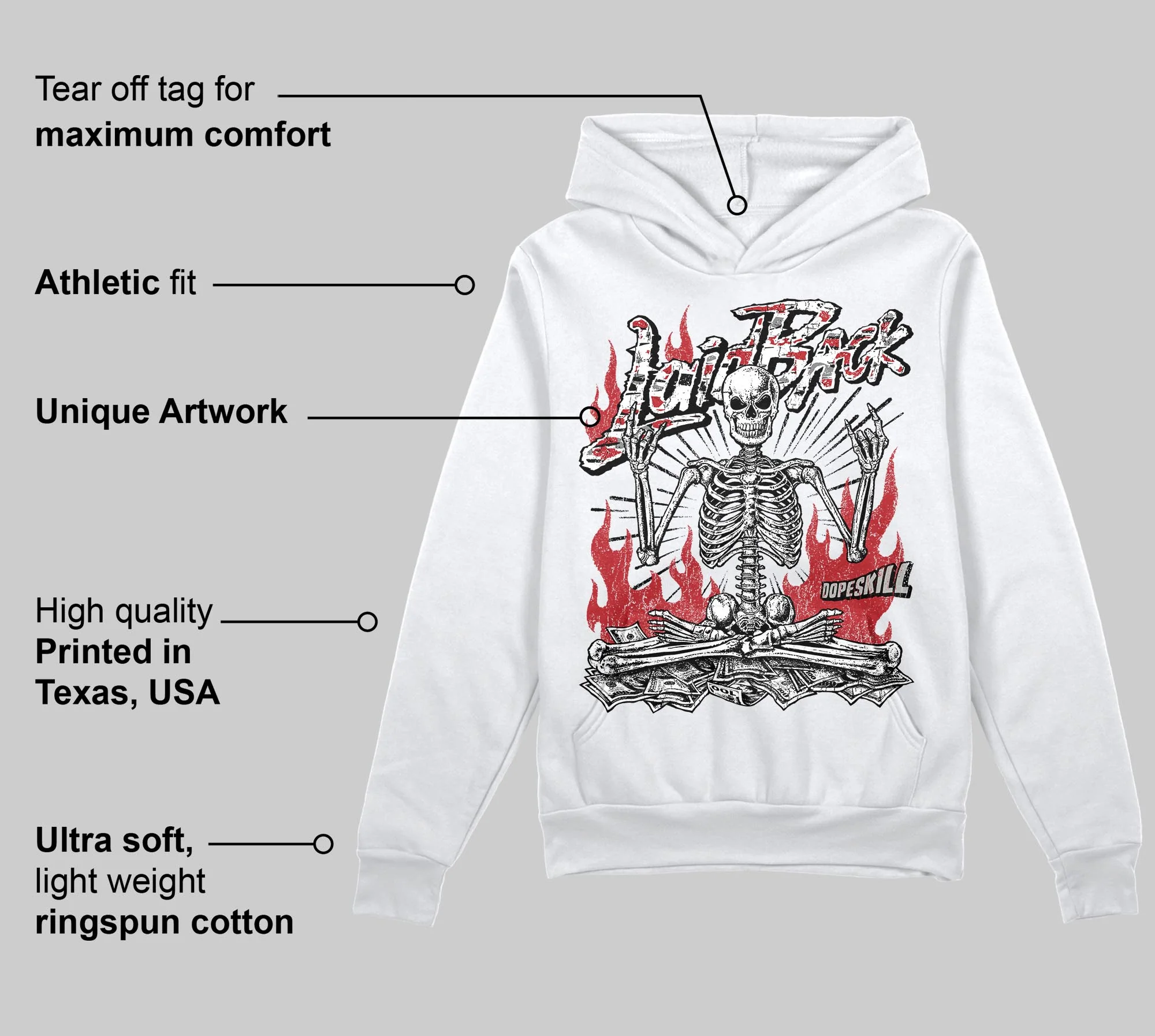 Bugs Bunny 8s DopeSkill Hoodie Sweatshirt Laid Back Graphic - Image 3