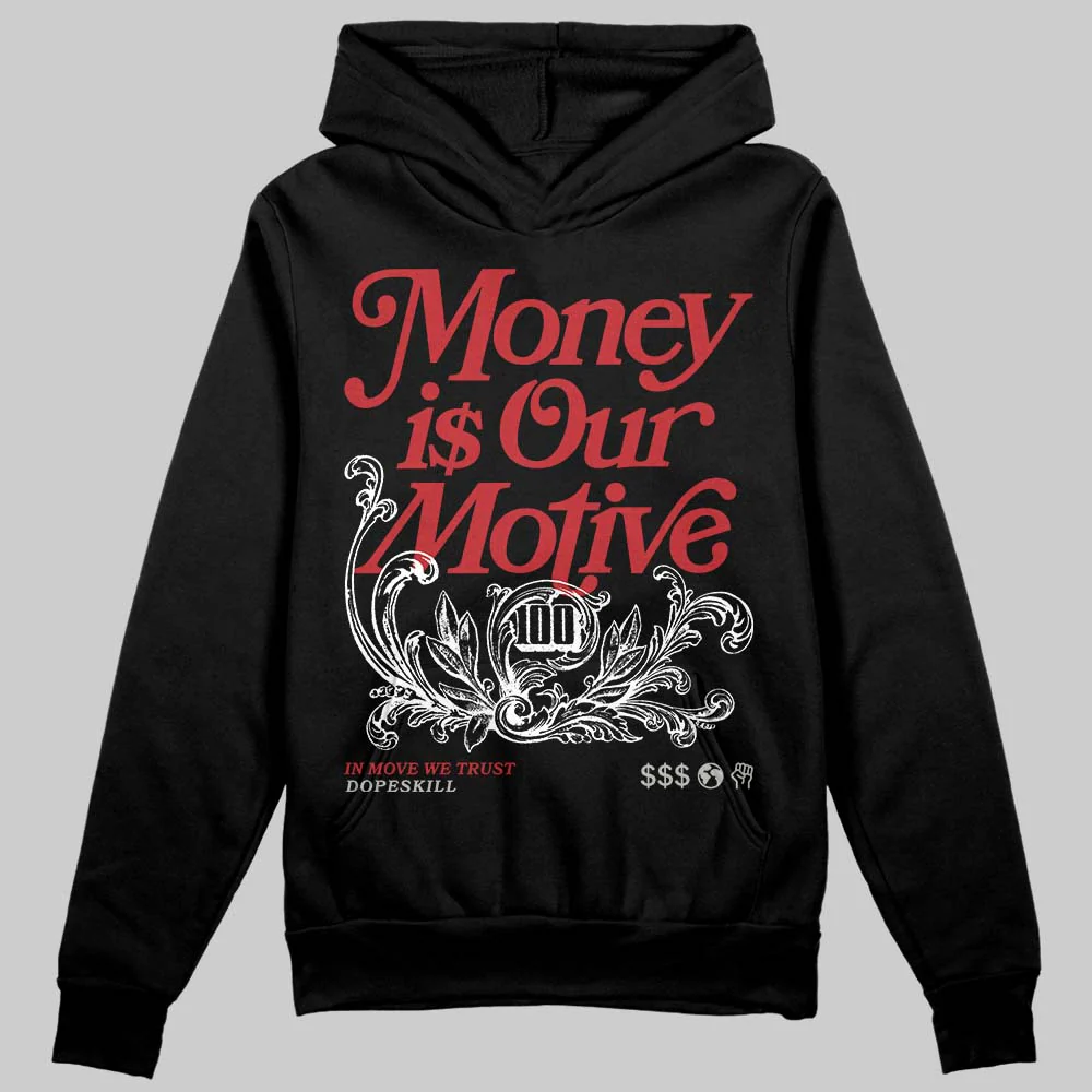 Bugs Bunny 8s DopeSkill Hoodie Sweatshirt Money Is Our Motive Typo Graphic - Image 2
