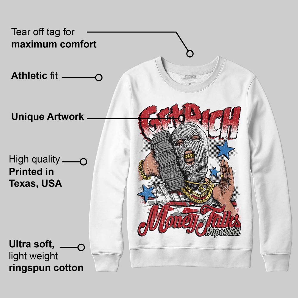 Bugs Bunny 8s DopeSkill Sweatshirt Get Rich Graphic - Image 3