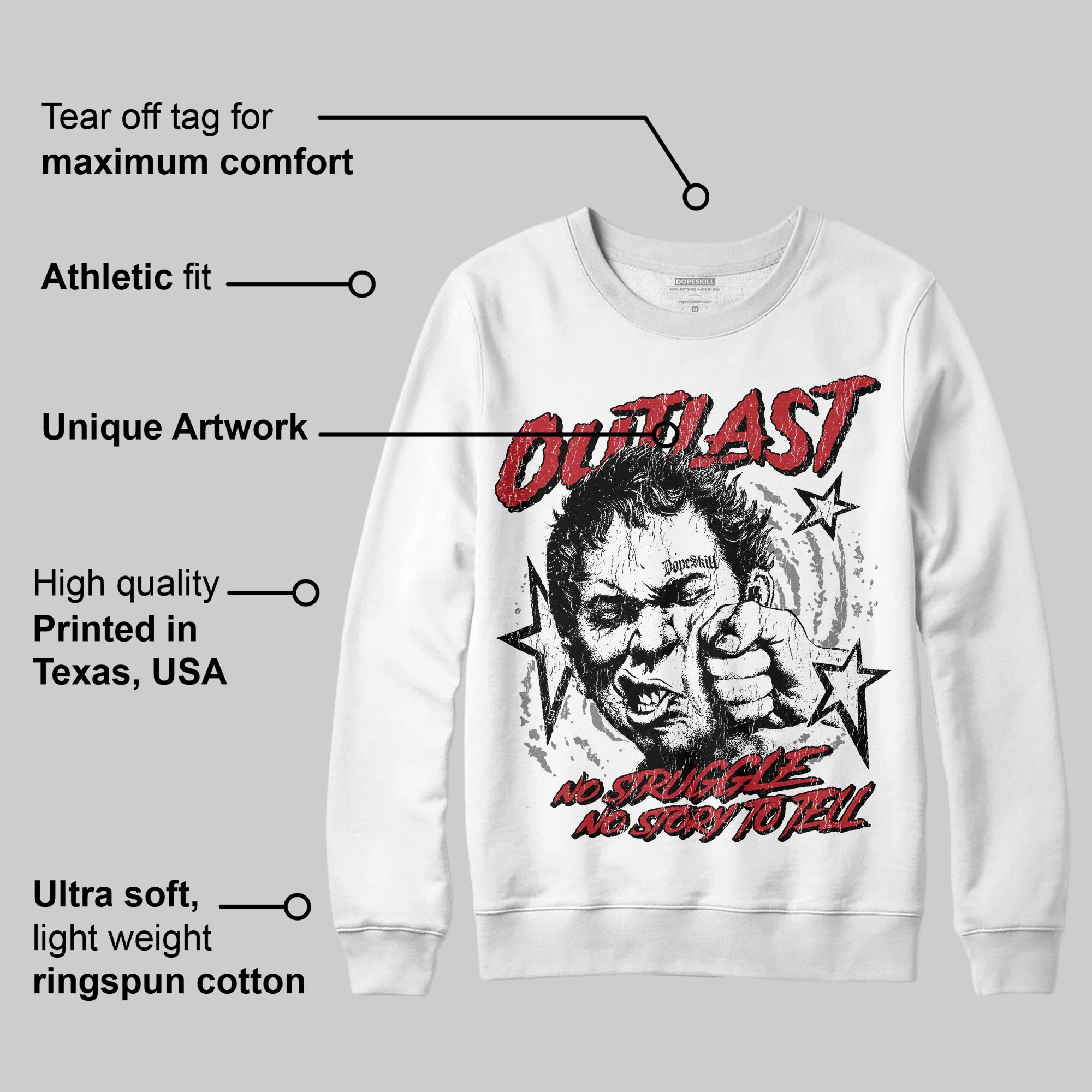 Bugs Bunny 8s DopeSkill Sweatshirt Outlast Graphic - Image 3