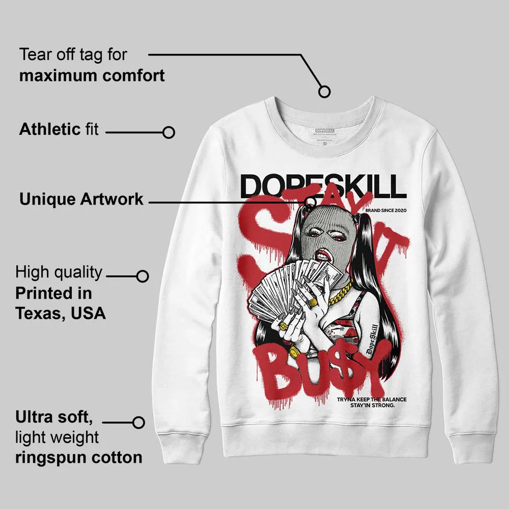 Bugs Bunny 8s DopeSkill Sweatshirt Stay It Busy Graphic - Image 3