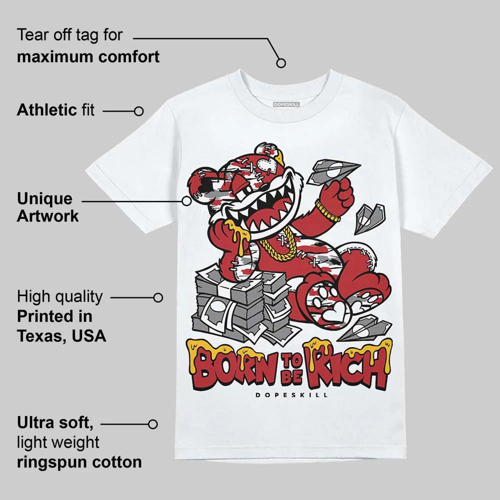 Bugs Bunny 8s DopeSkill T-Shirt Born To Be Rich Graphic - Image 3