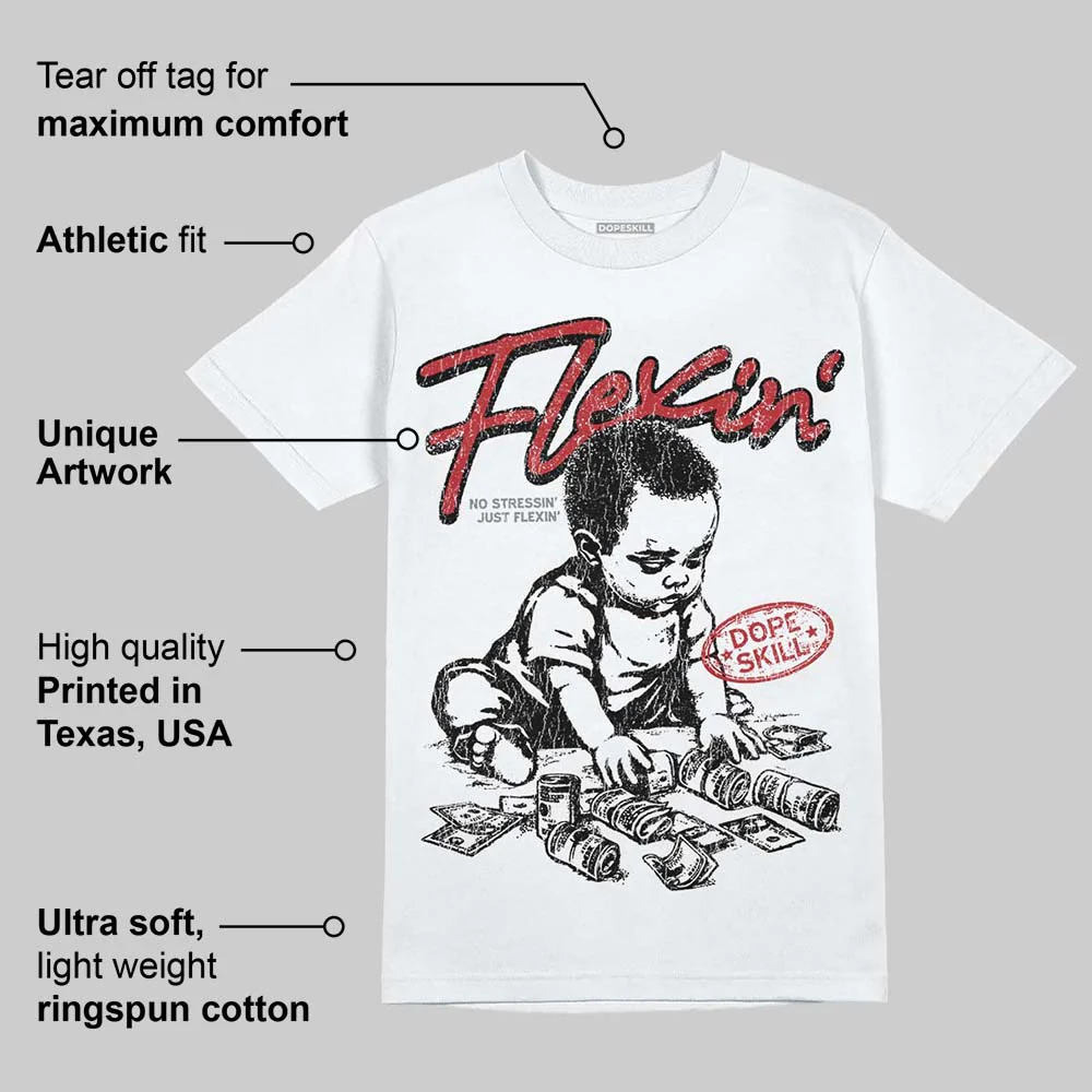 Bugs Bunny 8s DopeSkill T-Shirt Flexin' Graphic - Image 3