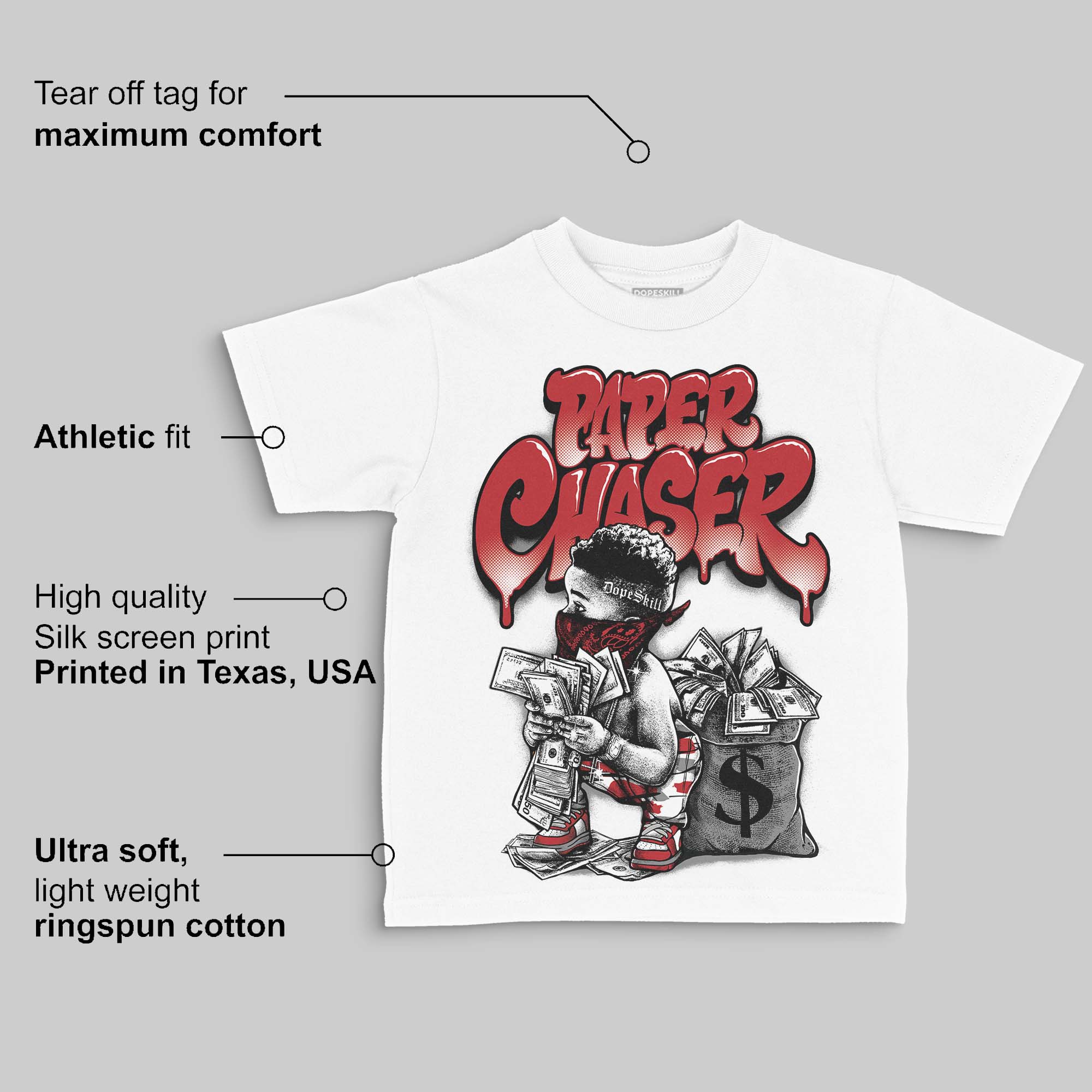 Bugs Bunny 8s DopeSkill Toddler Kids T-shirt Paper Chaser Boy Graphic - Image 3
