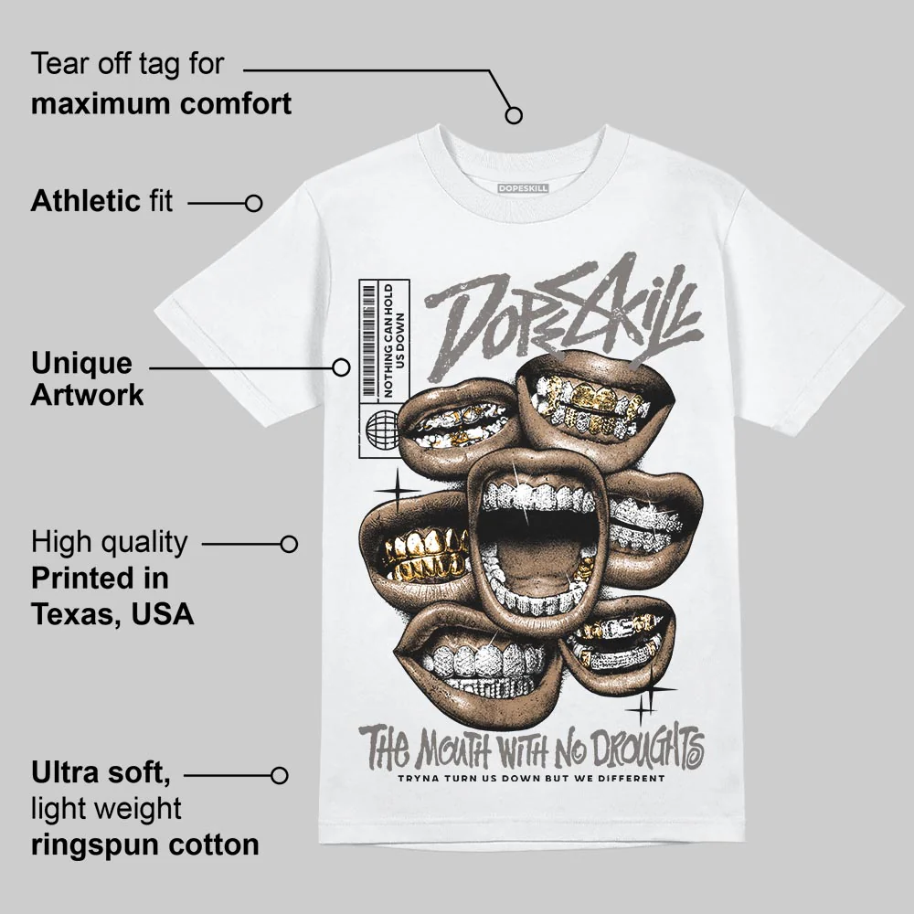 Cave Stone 4s DopeSkill T-Shirt The Mouth With No Droughts Graphic - Image 3