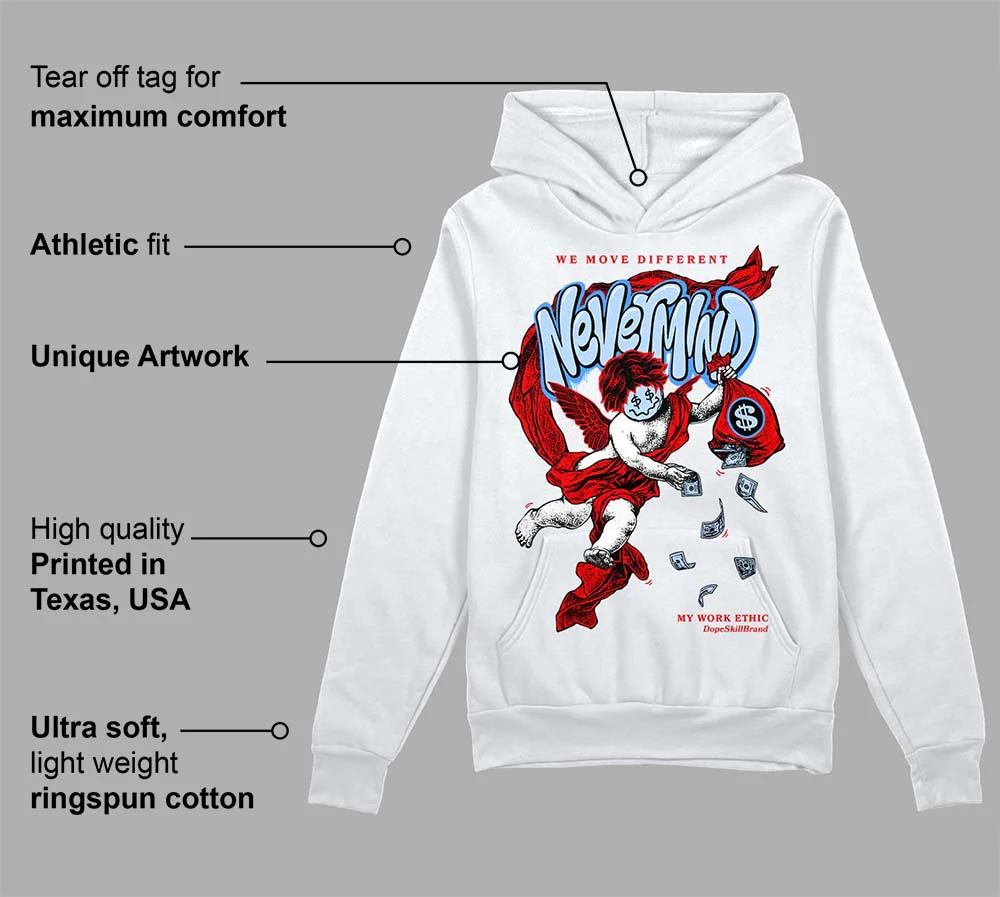 Cherry 11s DopeSkill Hoodie Sweatshirt Nevermind Graphic - Image 3