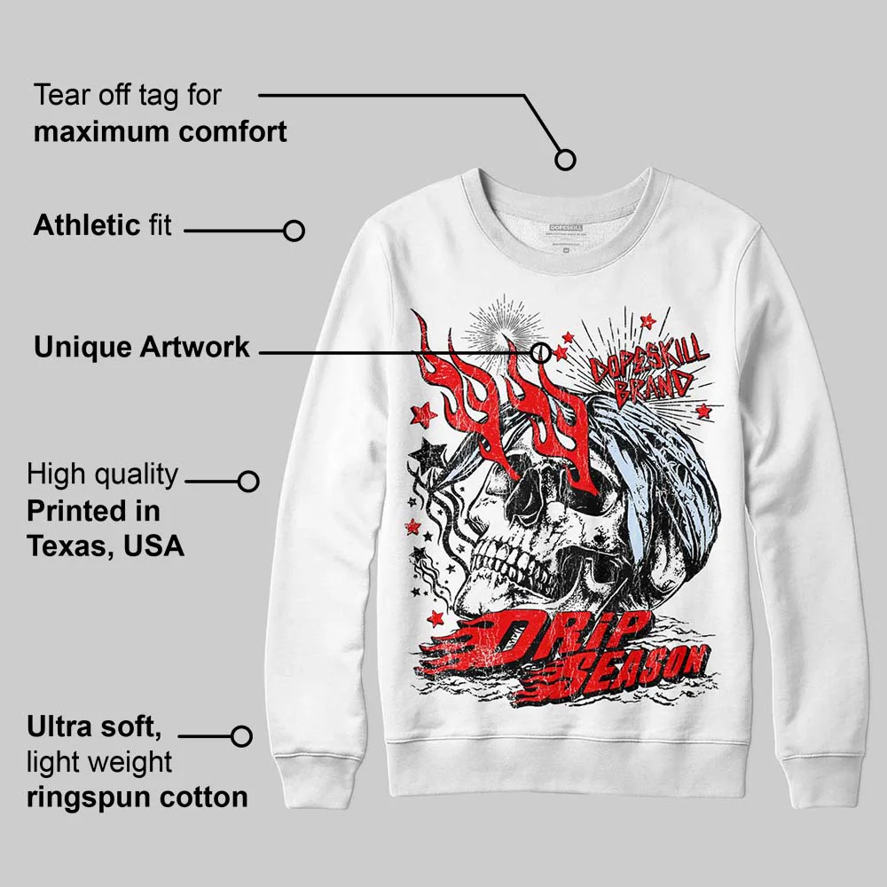 Cherry 11s DopeSkill Sweatshirt Drip Season Graphic - Image 4