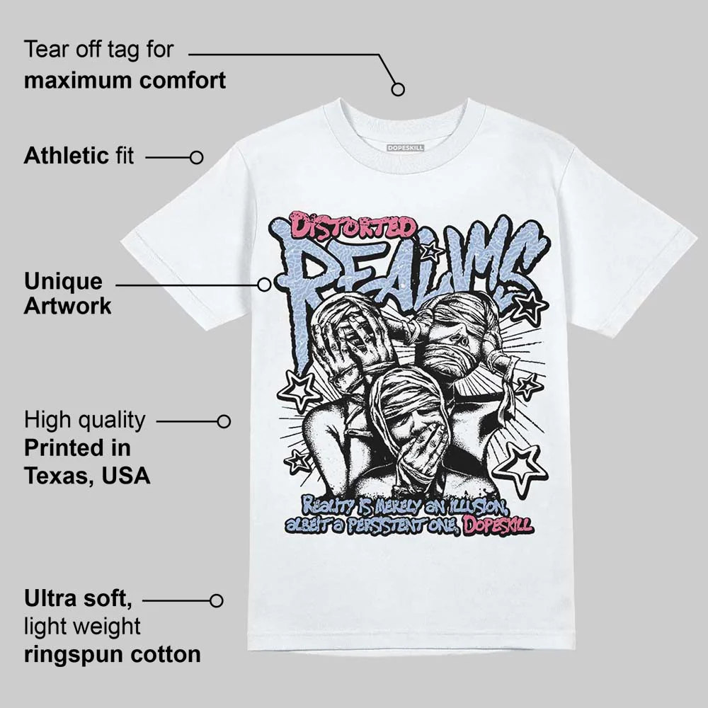 Cobalt Bliss 3s DopeSkill T-Shirt Distorted Realms Graphic - Image 3
