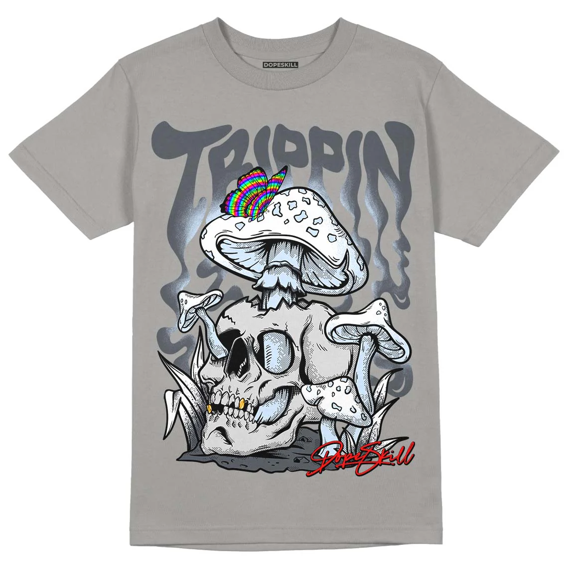 Cool Grey 11s DopeSkill Grey T-shirt Trippin Graphic