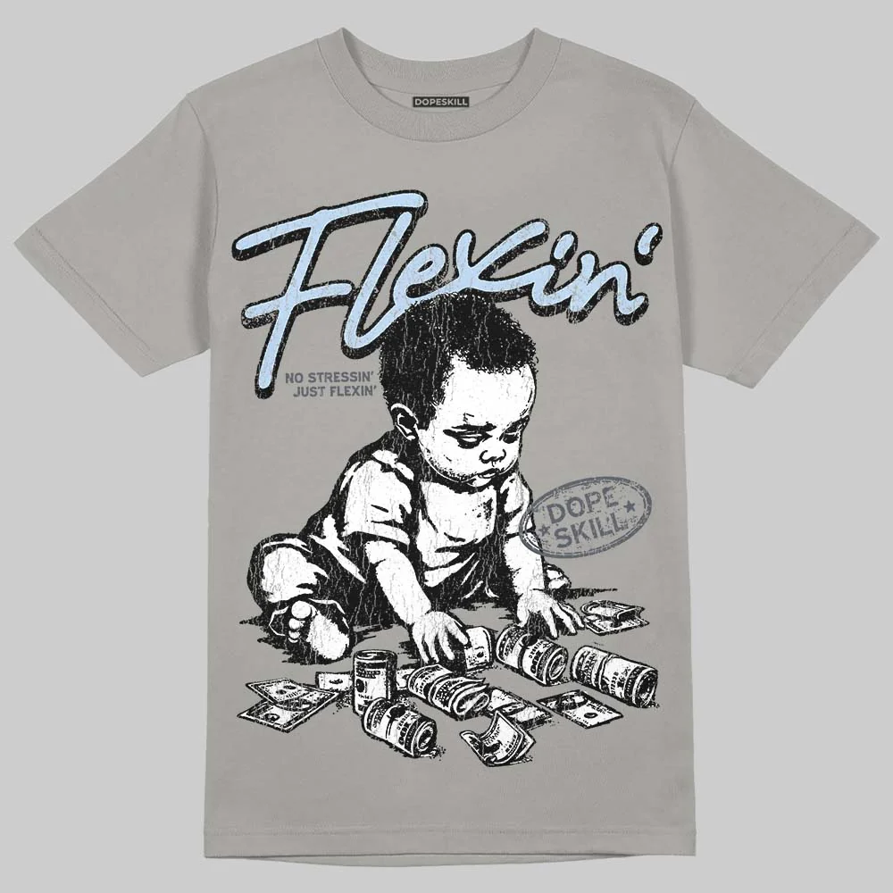 Cool Grey 11s DopeSkill T-Shirt Flexin' Graphic - Image 3