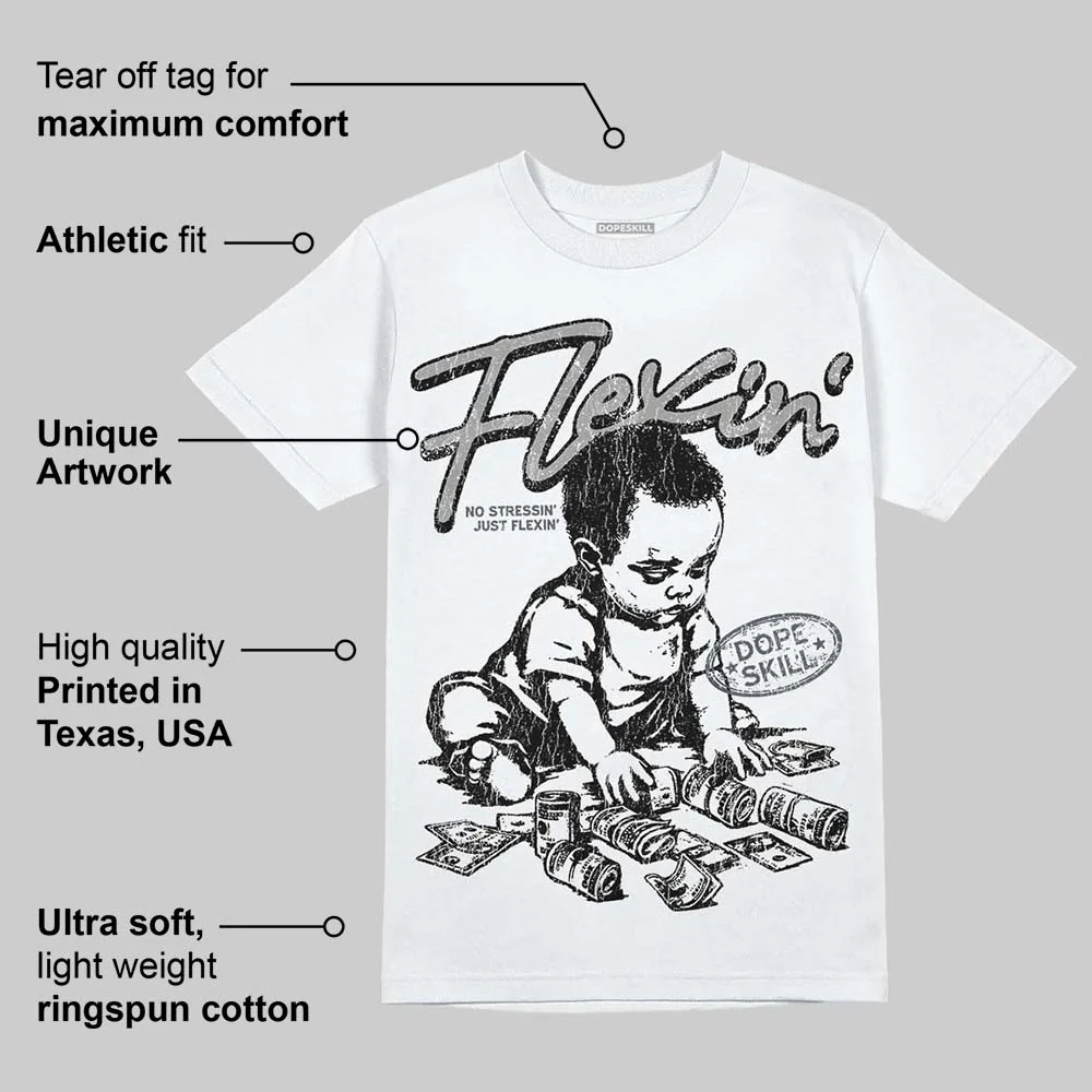 Cool Grey 11s DopeSkill T-Shirt Flexin' Graphic - Image 4