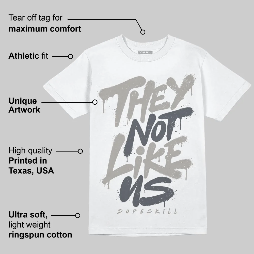 Cool Grey 11s DopeSkill T-Shirt They Not Like Us Graphic - Image 3