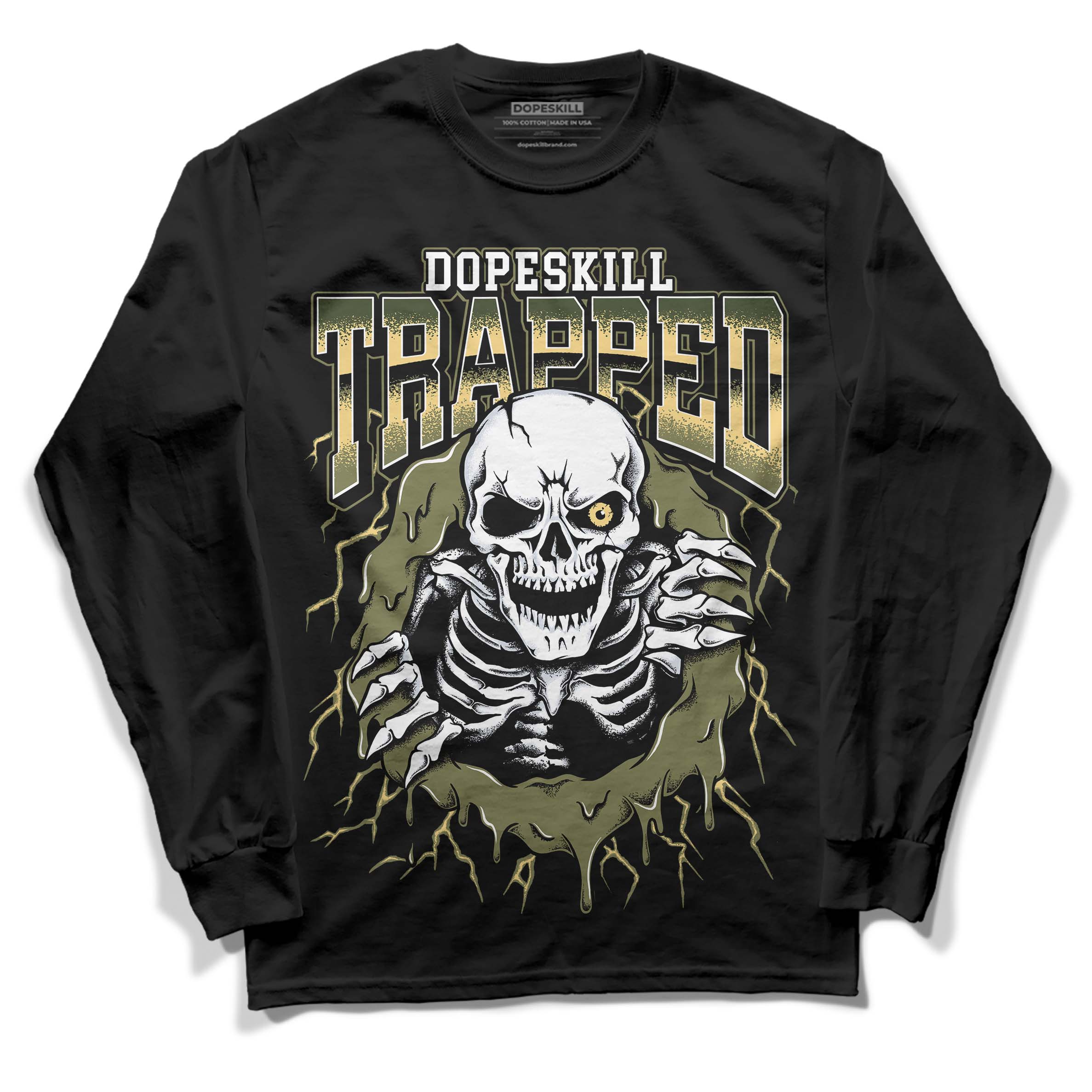 Craft Olive 4s DopeSkill Long Sleeve T-Shirt Trapped Halloween Graphic