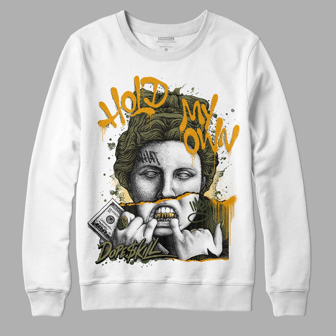 Craft Olive 4s DopeSkill Sweatshirt Hold My Own Graphic - Image 2