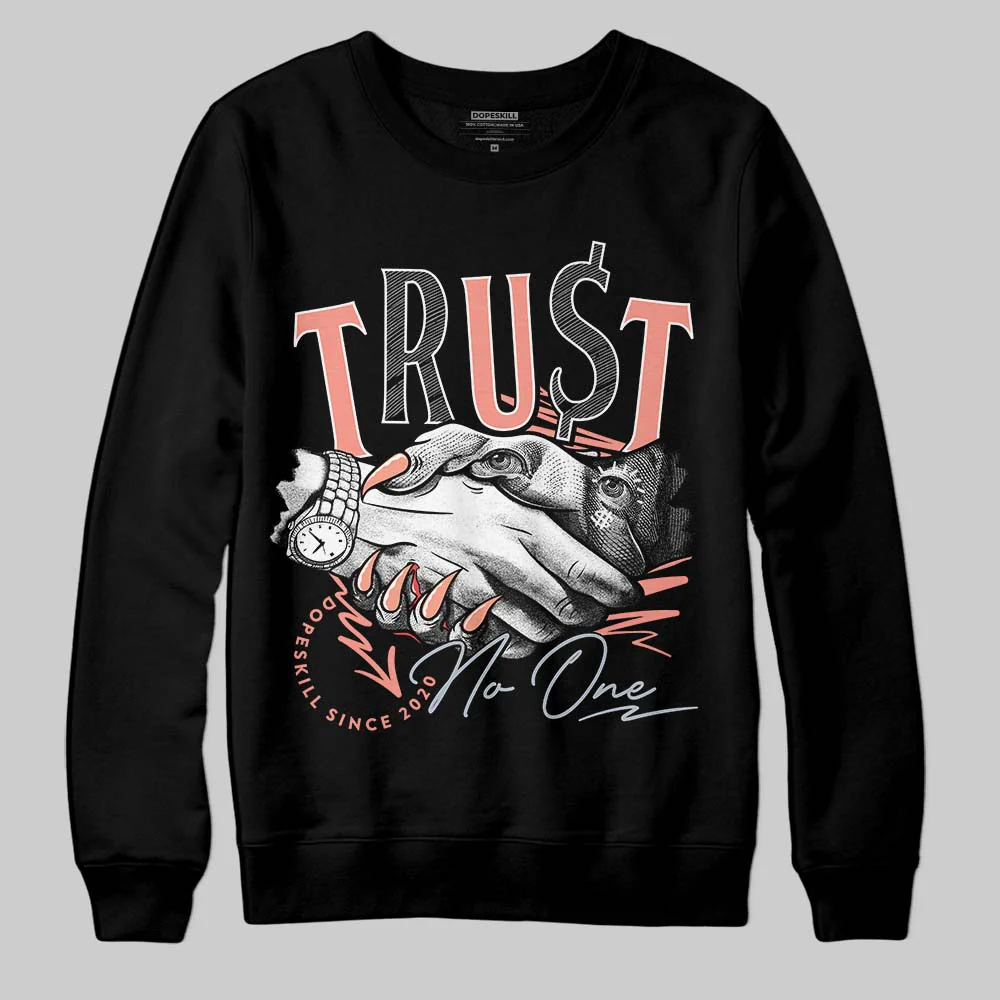 Crimson Bliss 5s DopeSkill Sweatshirt Trust No One Graphic - Image 2