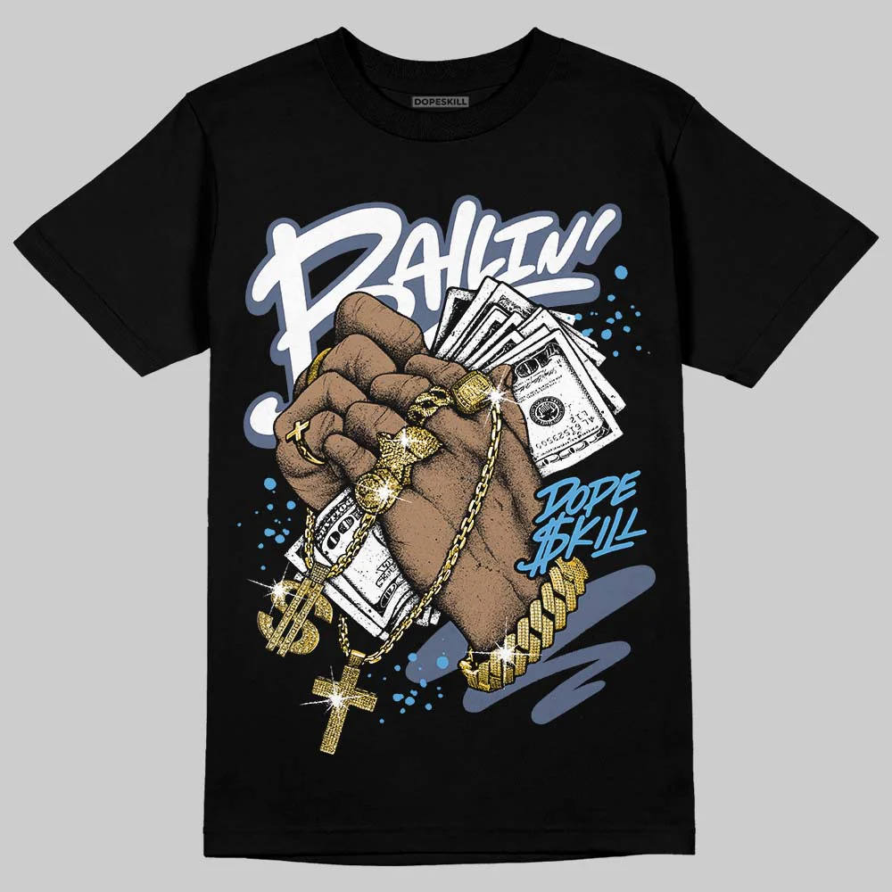 Diffused Blue 11s DopeSkill T-Shirt Always Ballin' Graphic - Image 2