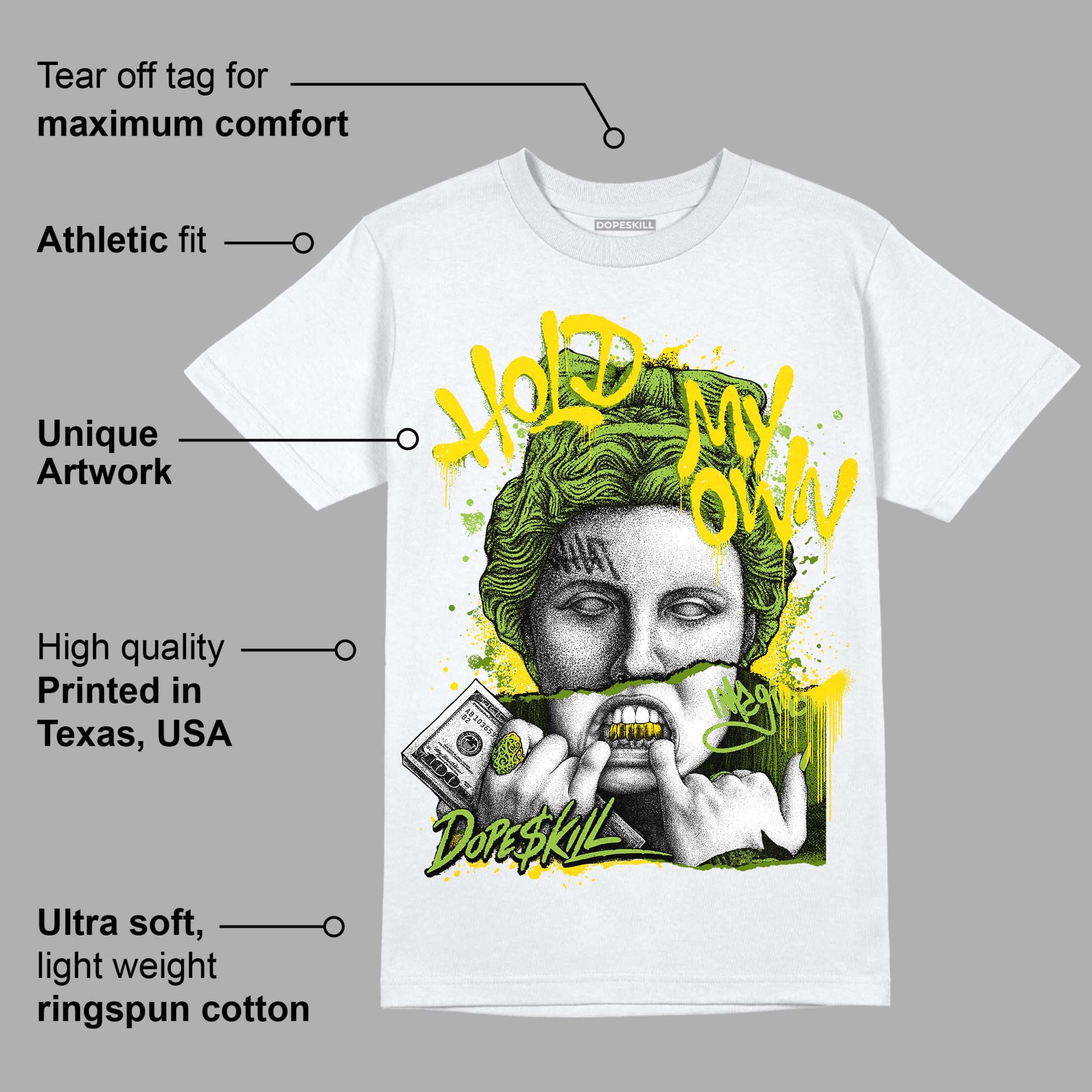 Dunk Low 'Chlorophyll' DopeSkill T-Shirt Hold My Own Graphic - Image 3