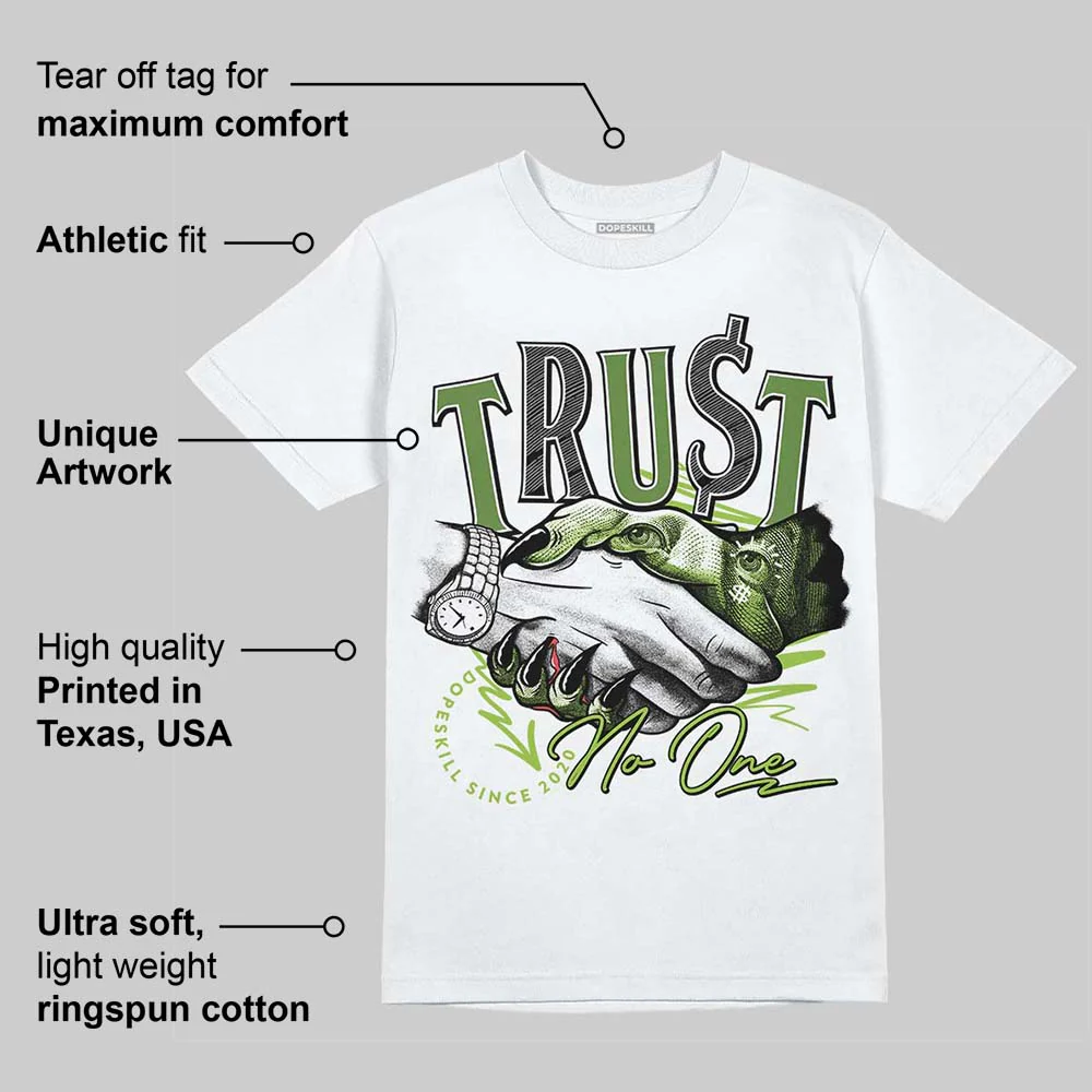 Dunk Low 'Chlorophyll' DopeSkill T-Shirt Trust No One Graphic - Image 3
