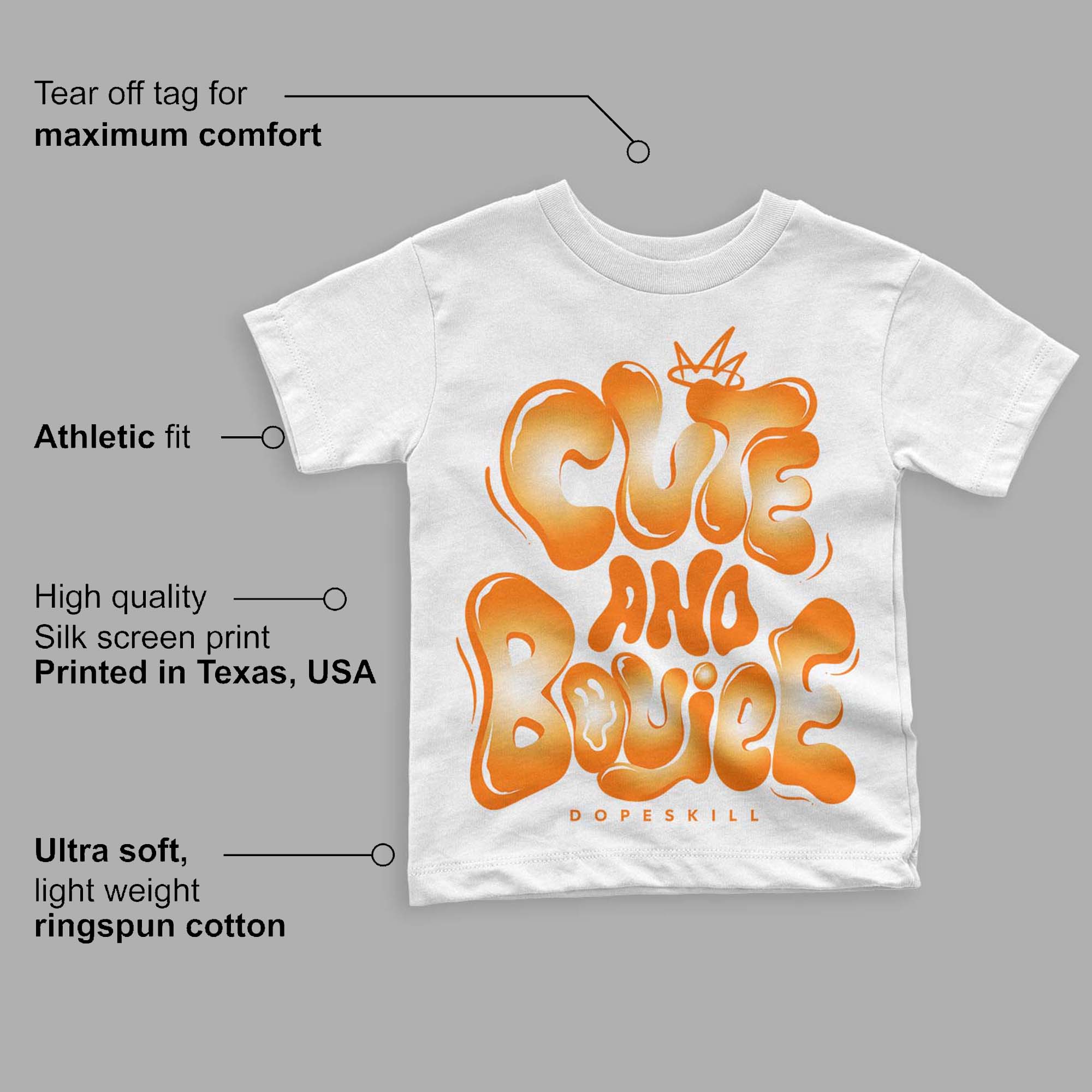 Dunk Low Magma Orange DopeSkill Toddler Kids T-shirt Cute and Boujee Graphic - Image 3