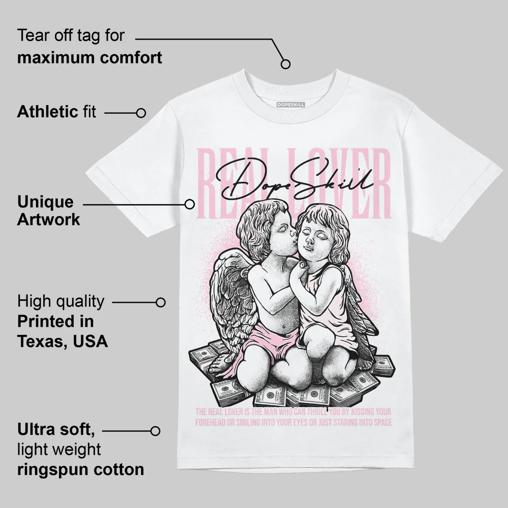 Dunk Low Pink Foam DopeSkill T-Shirt Real Lover Graphic - Image 3