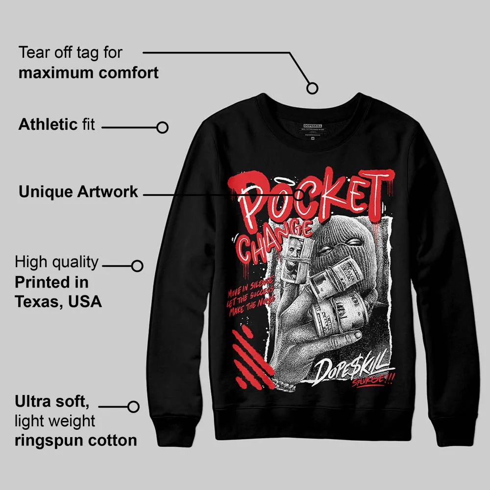 Dunk Panda White Black DopeSkill Sweatshirt Pocket Change Graphic - Image 3